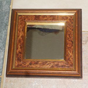 Vintage framed mirror, approximately 8 3/4'x8 3/4"